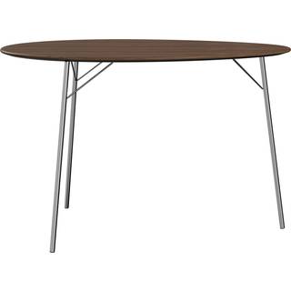Fritz Hansen - Egg Table Walnut - Spiseborde - Arne Jacobsen - Træ farvet - Metal/Træ