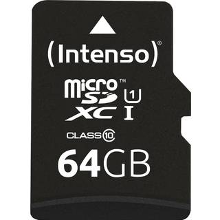 Intenso® 64GB Micro SD UHS-I Hukommelseskort inkl. Adapter