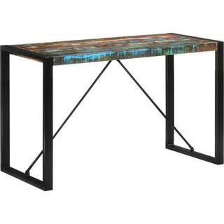 Spisebord I 120 Cm Sort - Massivt genanvendt træ / 120 x 55 x 76 cm