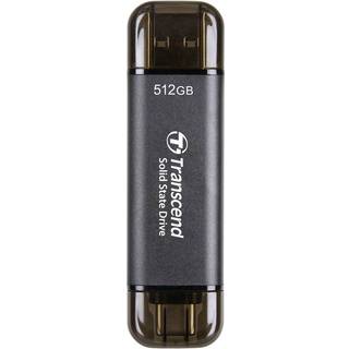 Transcend ESD310 SSD - 512GB - Sort - Ekstern SSD - USB 3.2 Gen 2x1
