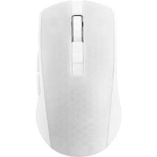 Deltaco Gamingmus trådløs semitransparent med RGB LED - Hvid