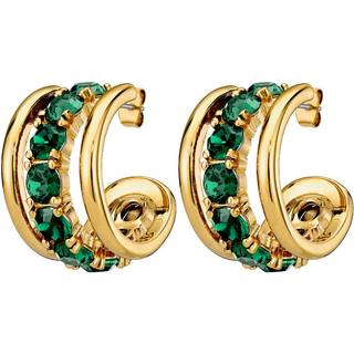 DYRBERG/KERN HELEN ØRERING 450091 (Gold, Green, ONESIZE)