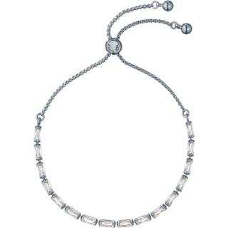 Ted Baker Silver Isela Crystal Baguette Slinky Slider Bracelet - Silver - Adjustable