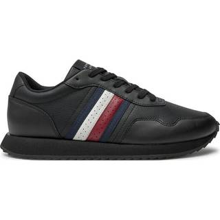 Tommy Hilfiger Herren Sneaker schwarz Glattleder