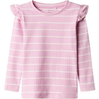 Name It Pastel Lavender/festival Bloom Stribet Top