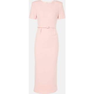 Roland Mouret Wool crÃªpe midi dress - pink - XL