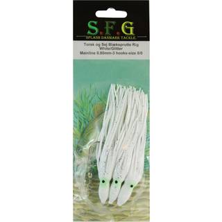 SFG - Blæksprutter 3 Stk (Forfang Til Torsk og Sej) Hvid/Glitter Ribejagtogfikseri.dk