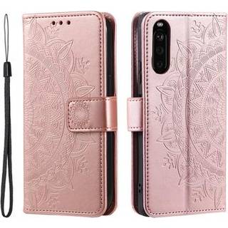 Sony Xperia 10 VI Mandala Series Etui med Pung - Rødguld