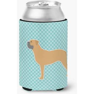 """" Caroline's Treasures Bullmastiff Checkerboard Blue Can eller Bottle Hugger BB3771CC kan kramme multicolor """"