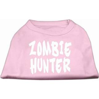 Zombie jägare skärmtryck skjorta ljusrosa s
