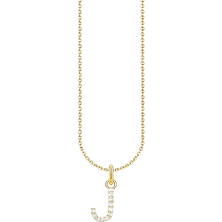 Thomas Sabo KE2252-414-14-L45V Vergoldete Kette Buchstabe M Damen