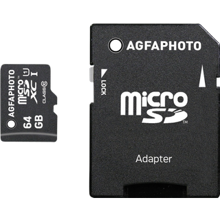 Agfa Photo - flash memory card - 64 GB - microSDXC UHS-I