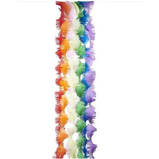 Krepp-Girlande gedreht Regenbogen Klassik Mix