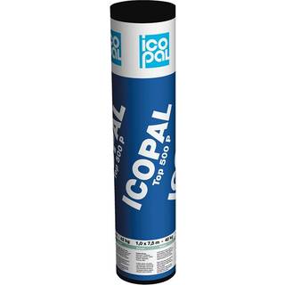 Icopal svejseoverpap TOP 500 1,00x7,5 mtr sort, 2 lags 10884