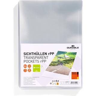 Durable omslag A4 100 stk. fremstillet af genanvendt polypropylenplast klar