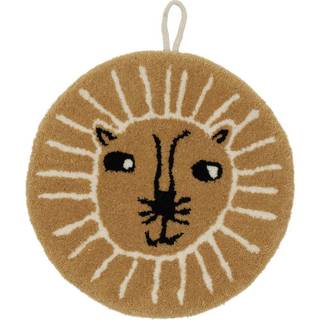 OYOY Lion Miniature Vægdekoration, Caramel