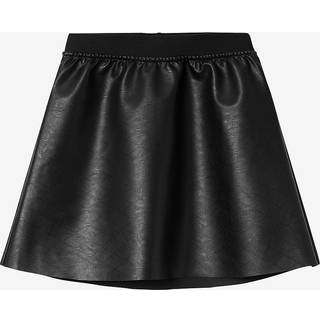 Name It Black Kunstlæder Nederdel - Str. 9y 134cm