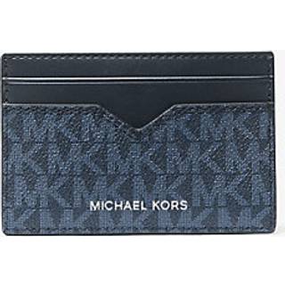 MK Hudson Logo Card Case - Blue - Michael Kors - ONE SIZE