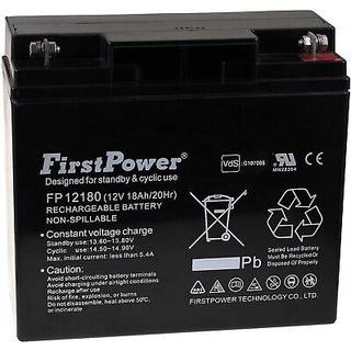 FirstPower Bly-Gel Batteri FP12180 12V 18Ah VdS