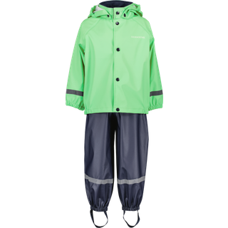 Didriksons Slaskeman, regnsæt, junior, lysegrøn/mørkeblå