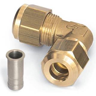 Loddefri adapter 90° 1/4'' - 1/4''
