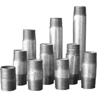 Nippelrør Galvaniseret 1/2" pose à 10 stk blandede