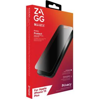 ZAGG InvisibleShield Glass Elite Privacy for Apple iPhone 15 Plus