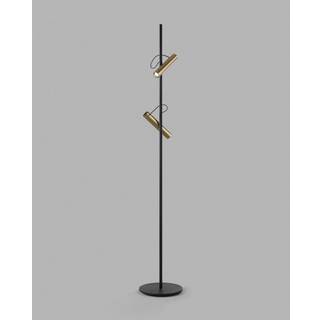 Spirit F1 LED Gulvlampe Sort/Messing – 2700K – LIGHT-POINT