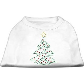 Julgran strass skjorta vit xl