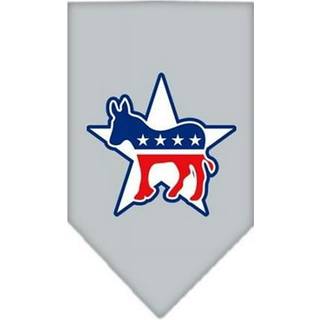 Demokrat skärmtryck bandana grå stor