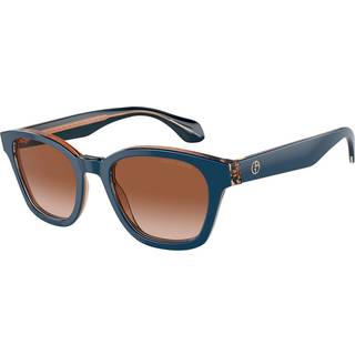 Giorgio Armani AR8207F Asian Fit 608513 51 Solbriller Mænd Blue - Top Blue On Transparent Brown - 51mm