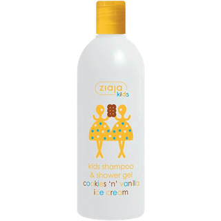 Ziaja Kids Cookies &#39;n&#39; Vanilla Ice Cream 2-i-1 shampoo og rensegel til børn fra 3 år Cookies & Vanilla 400 ml - 400 ml