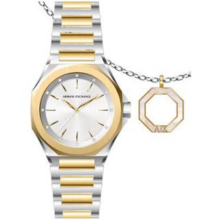 Armani Exchange AX7161SET Two Tone Watch And Pendant Set - W65456
