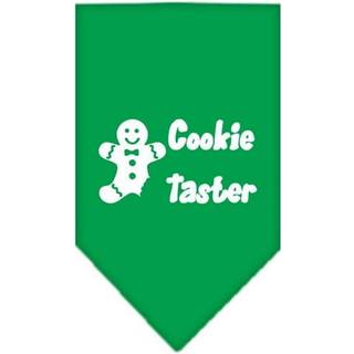 Cookie Taster Screen Print Bandana Emerald Green Small