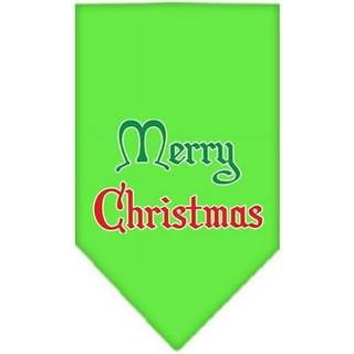 God julskärmtryck bandana lime grön stor