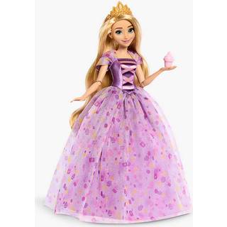 Mattel Disney Princess Fødselsdagsfest Rapunzel Deluxe Fashion Doll inspireret af Disney Tangled Movie Special lejlighed dukke til børn og samler