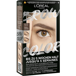 L’Oréal Paris Brow Color semi-permanent øjenbrynsfarve 5.0 brun