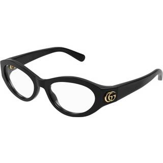 Gucci Kvinde GG1405O 001 Optiske stel Acetat Sort Transparent Geometrisk