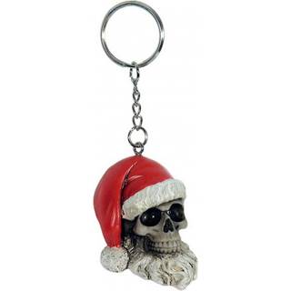 Totenkopf Weihnachtsmann Schlüsselanhänger