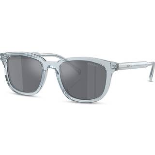 Prada PR A21SF Asian Fit 19T175 55 Solbriller Mænd Blue - Transparent Azure Blue - 55mm