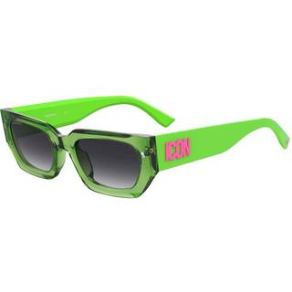 Dsquared2 Kvinde ICON 0017/S 6FZ/9O Solbriller Acetat Grøn Grå Firkantet Skygge