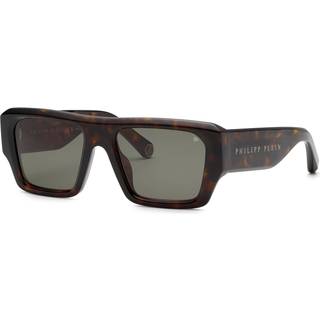 Philipp Plein SPP184M 0722 57 Solbriller Mænd Tortoiseshell - Glossy Dark Tortoise - 57mm