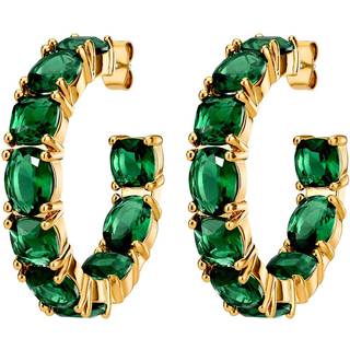 DYRBERG/KERN GRETIA ØRERING 450085 (Gold, Green, ONESIZE)