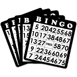 GSE Games & Sports Expert 18-Pack Bingo Game Cards med let læst numre genanvendelige papirbingoark til familie/ven fester