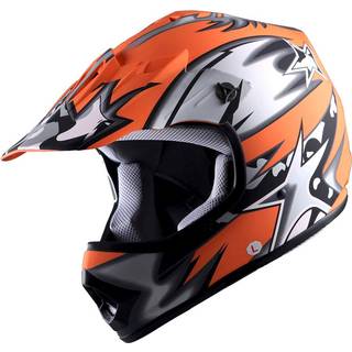 Wow ungdomsb?rn motocross bmx mx ATV snavs cykelhjelmstjerne Matt Orange