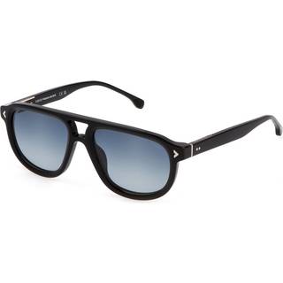 Lozza Mand SL4330 ZILO 2.0 700Y Solbriller Acetat Sort Blå Firkantet Normal Skygge