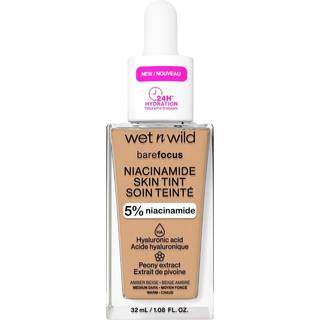 Wet n Wild Bare Focus Niacinamide Skin Tint Let farvet fugtighedscreme Skygge Amber Beige (Warm) 32 ml - 32 ml