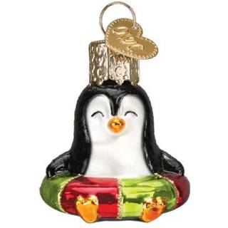 Old World Christmas Gumdrops Mini Penguin Glass Bl?st ornament til juletr?