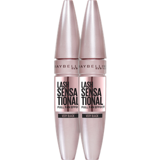 Maybelline New York Lash Sensational Mascara Very Black fyldige vipper dobbeltpakke