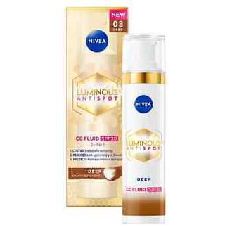 NIVEA Luminous 630 Anti Spot Lysnende CC creme SPF 30 Skygge Deep 40 ml - 40 ml